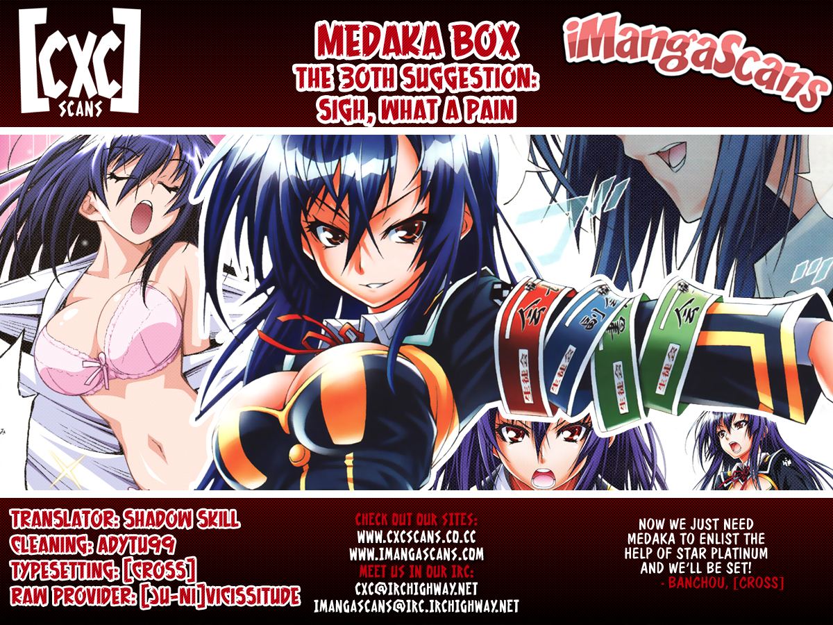 Medaka Box Chapter 30 page 21 - Chapter 30 : The 30th Suggestion - Sigh, What a Pain