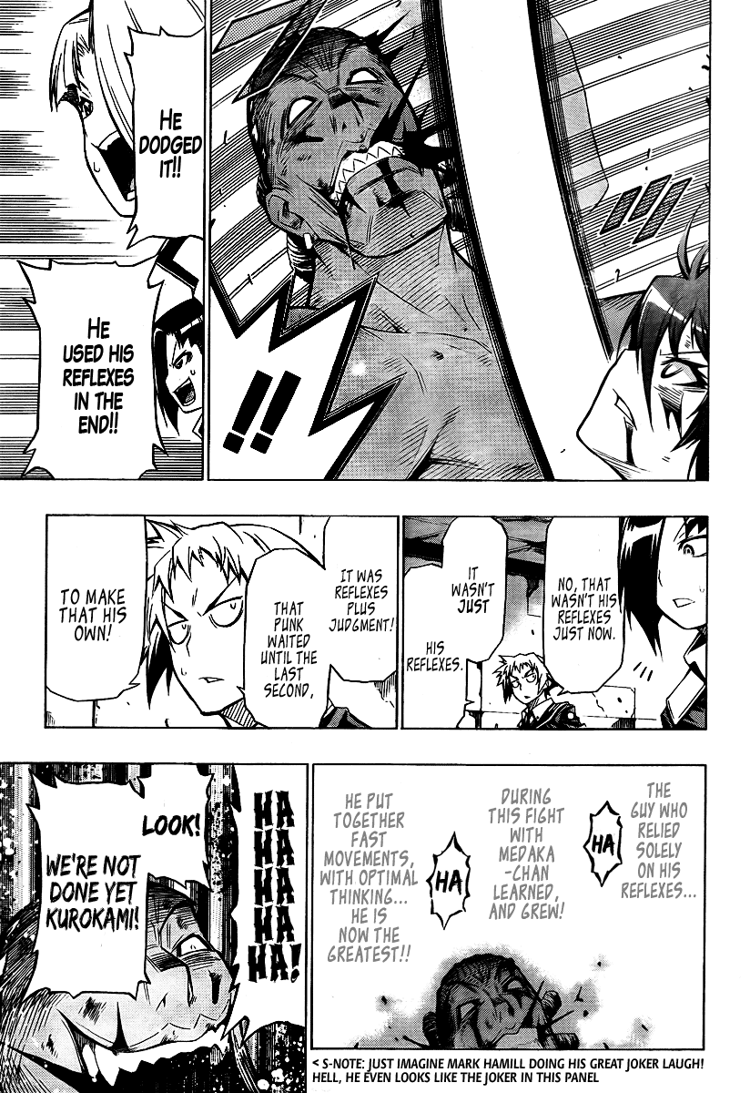 Medaka Box Chapter 32 page 13 - Chapter 32 : The 32nd Suggestion - This is a Touching Session!