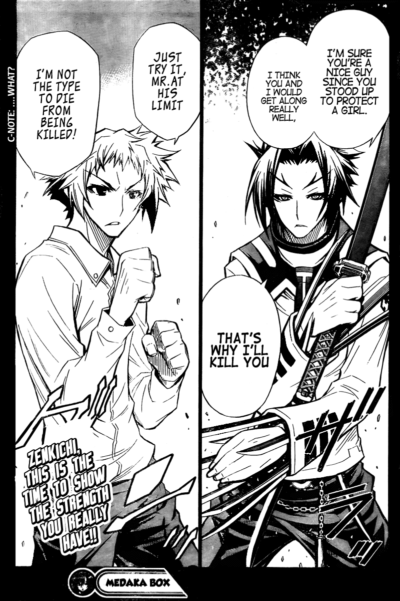 Medaka Box Chapter 33 page 19 - Chapter 33 : The 33rd Suggestion - So I'll Kill You