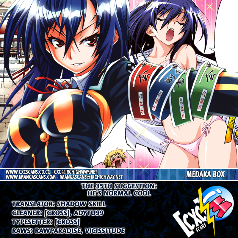 Medaka Box Chapter 35 page 21 - Chapter 35 : The 35th Suggestion - He is Normal Cool