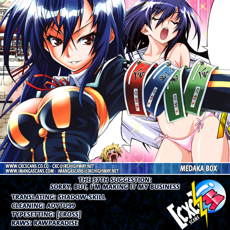 Medaka Box Chapter 37 page 20 - Chapter 37 : The 37th Suggestion - I'm Sorry But I'm Making It My Business!
