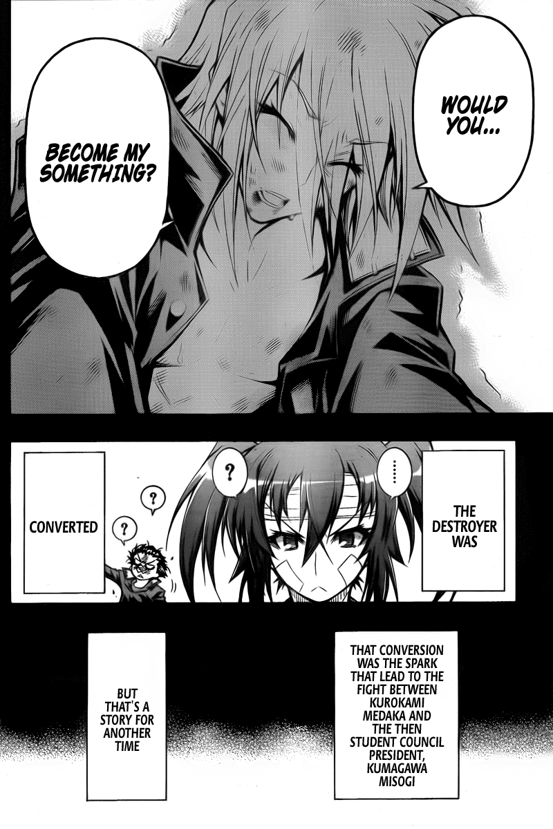 Medaka Box Chapter 38 page 12 - Chapter 38 : The 38th Suggestion - Both Being Bad, And Destroying Things