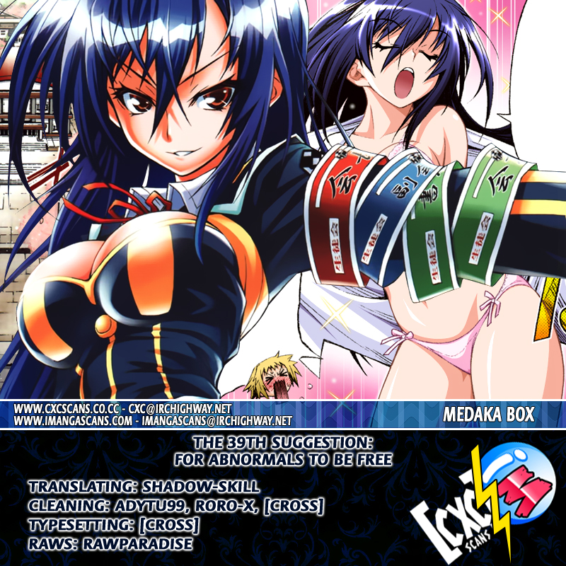 Medaka Box Chapter 39 page 20 - Chapter 39 : The 39th Suggestion - For Abnormals To Be Free
