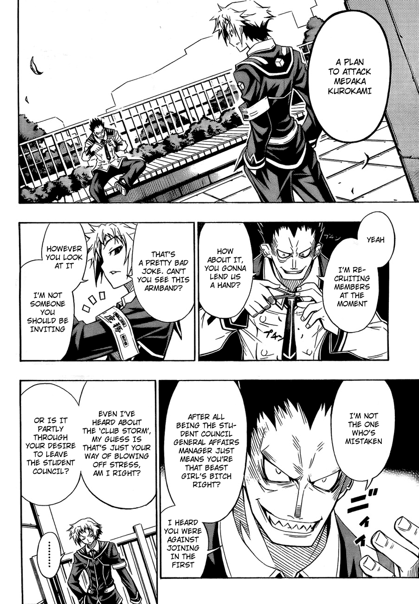 Medaka Box Chapter 4 page 8 - Chapter 4 : The 4th Suggestion - That's Unnecessary Behavior