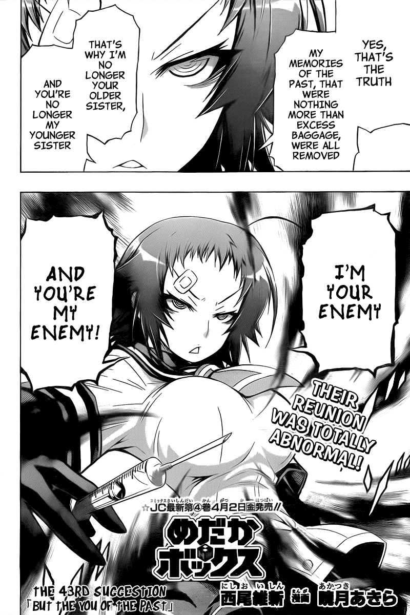 Medaka Box Chapter 43 page 2 - Chapter 43 : The 43rd Suggestion - But The You Of The Past
