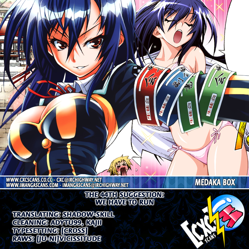 Medaka Box Chapter 44 page 20 - Chapter 44 : The 44th Suggestion - We Have To Run