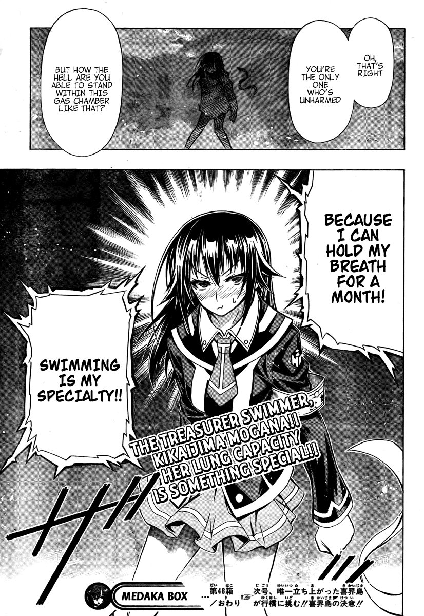 Medaka Box Chapter 46 page 19 - Chapter 46 : The 46th Suggestion - Who Are You?