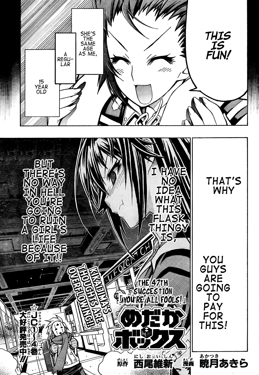 Medaka Box Chapter 47 page 3 - Chapter 47 : The 47th Suggestion - You're All Idiots
