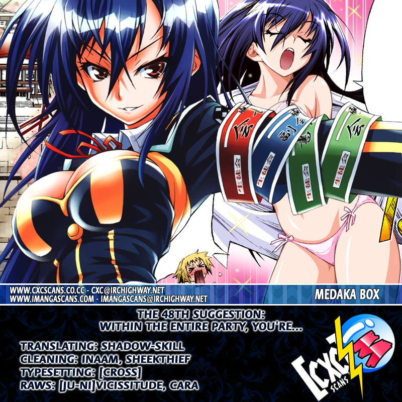 Medaka Box Chapter 48 page 20 - Chapter 48 : The 48th Suggestion - Within The Entire Party, You're...