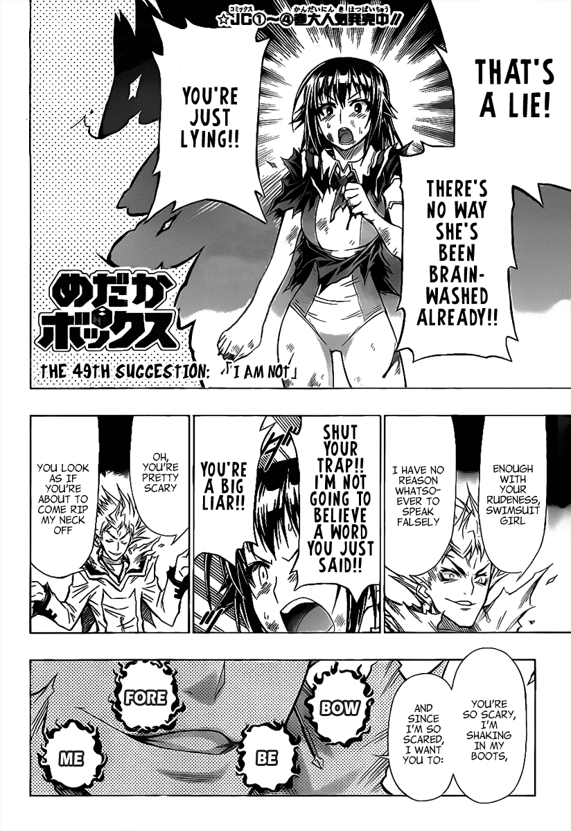 Medaka Box Chapter 49 page 2 - Chapter 49 : The 49th Suggestion - I am Not