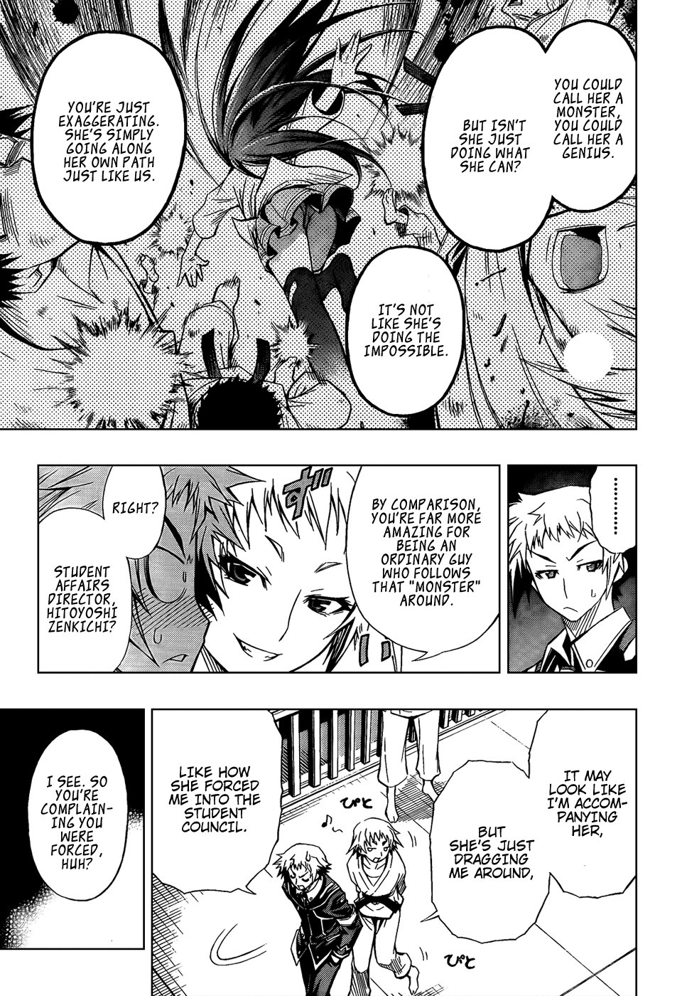 Medaka Box Chapter 5 page 19 - Chapter 5 : The 5th Suggestion - If You Want To Express Your Gratitude