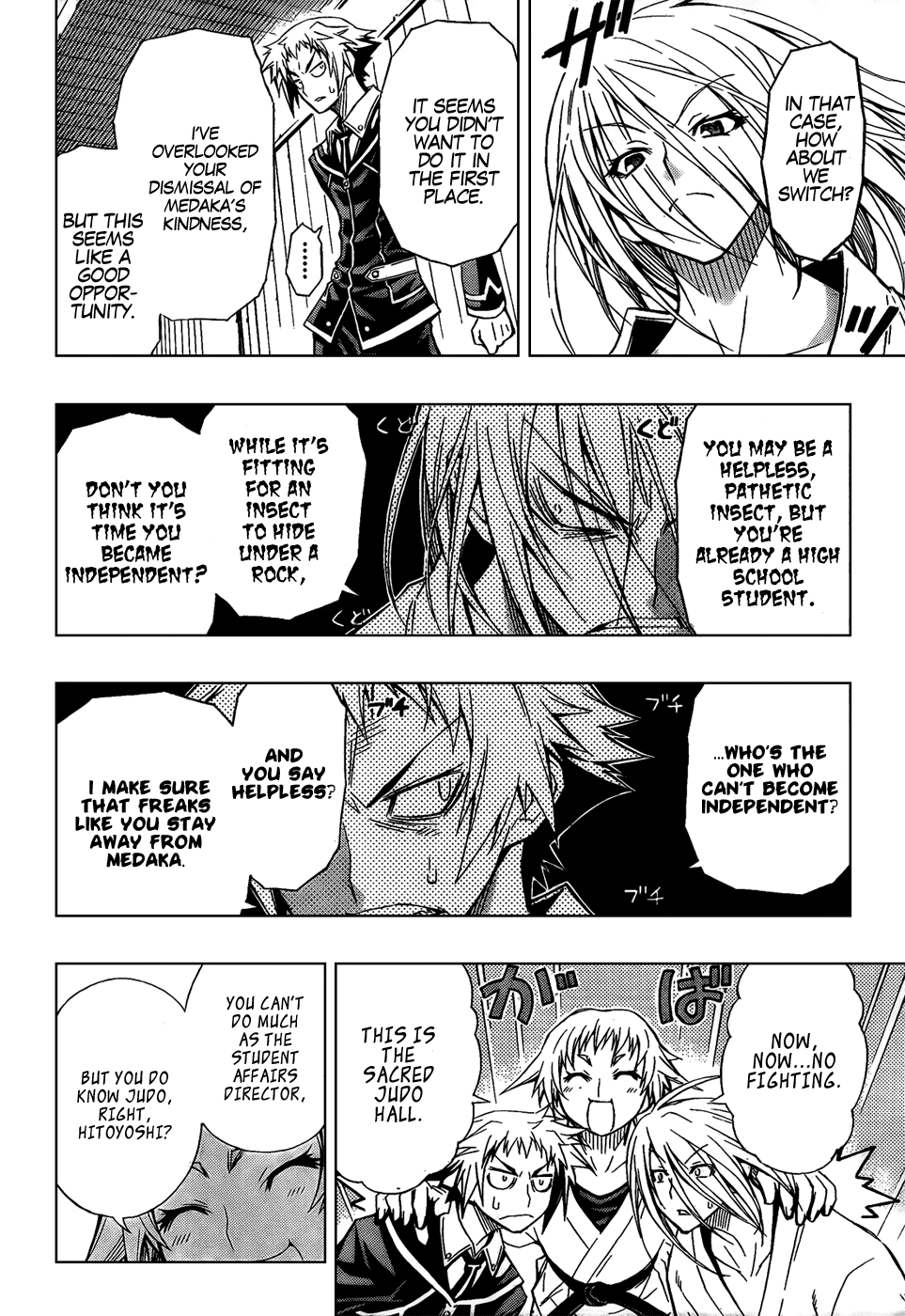 Medaka Box Chapter 5 page 20 - Chapter 5 : The 5th Suggestion - If You Want To Express Your Gratitude