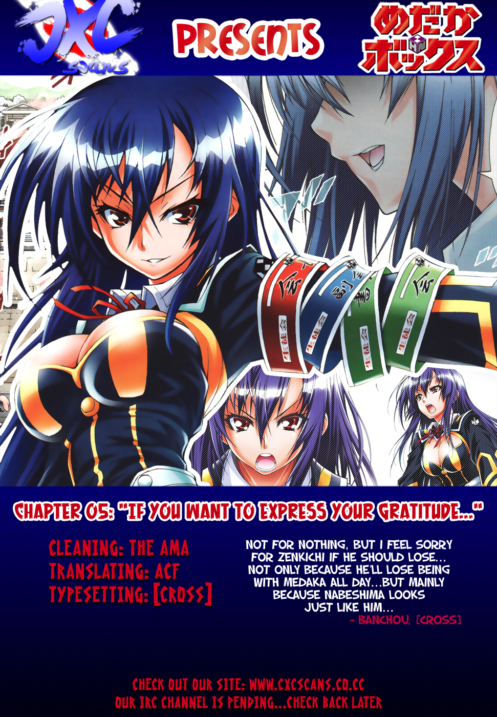 Medaka Box Chapter 5 page 22 - Chapter 5 : The 5th Suggestion - If You Want To Express Your Gratitude