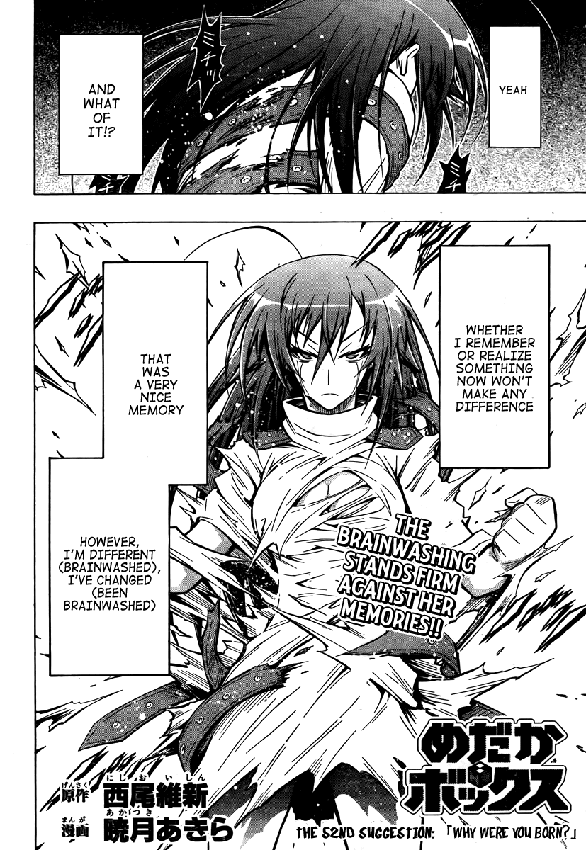 Medaka Box Chapter 52 page 3 - Chapter 52 : The 52nd Suggestion - Why Were You Born?