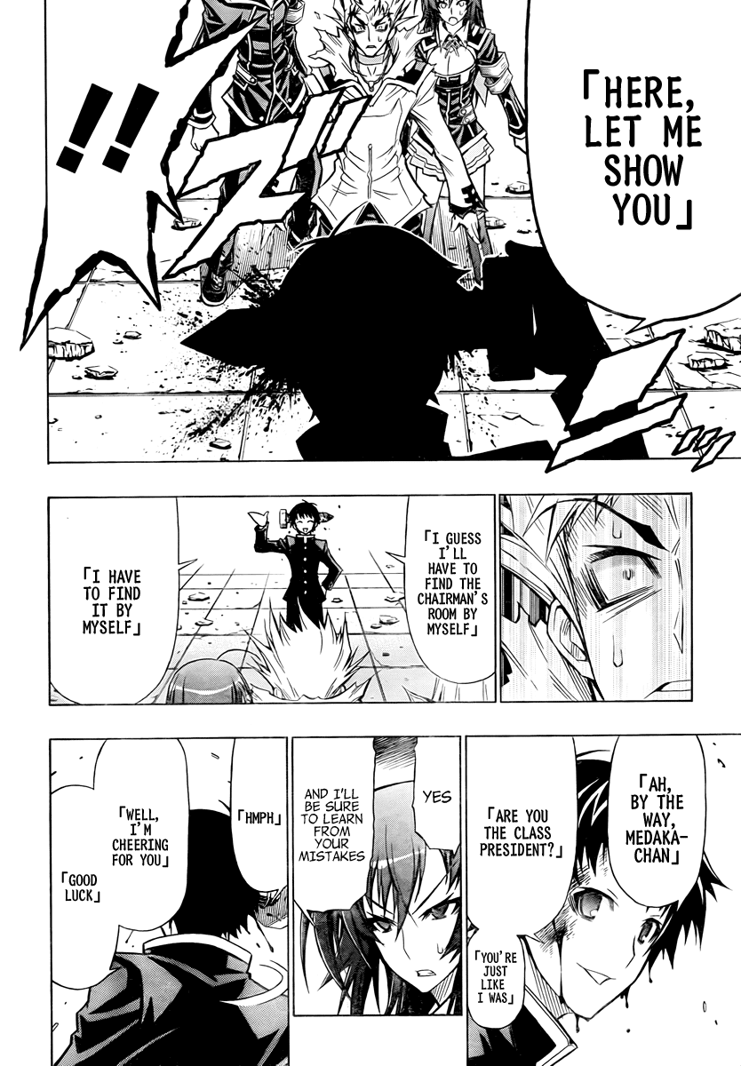 Medaka Box Chapter 56 page 18 - Chapter 56 : The 56th Suggestion - I am Your Superior From Middle School