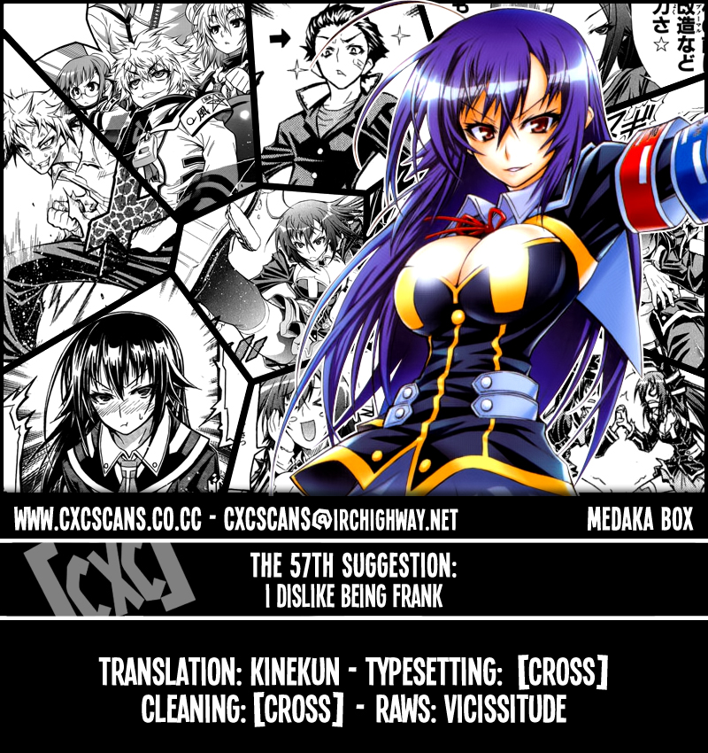 Medaka Box Chapter 57 page 1 - Chapter 57 : The 57th Suggestion - I Dislike Being Frank