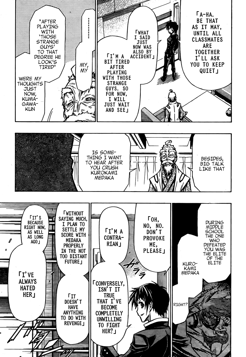 Medaka Box Chapter 57 page 14 - Chapter 57 : The 57th Suggestion - I Dislike Being Frank