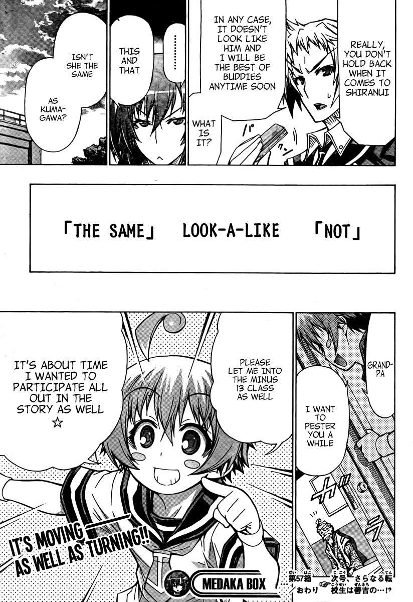 Medaka Box Chapter 57 page 20 - Chapter 57 : The 57th Suggestion - I Dislike Being Frank
