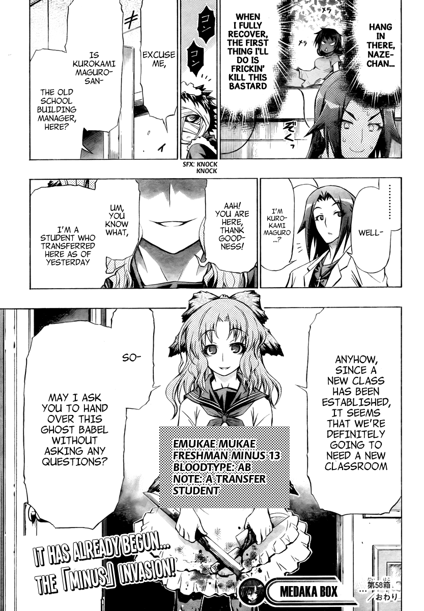 Medaka Box Chapter 58 page 22 - Chapter 58 : The 58th Suggestion - Let's Be Friends Everyone