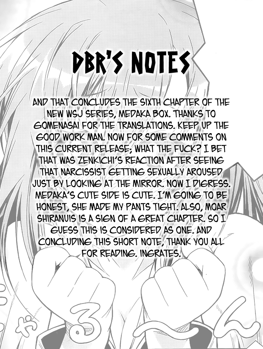 Medaka Box Chapter 6 page 20 - Chapter 6 : The 6th Suggestion - I Won't Tell You Not To Lose