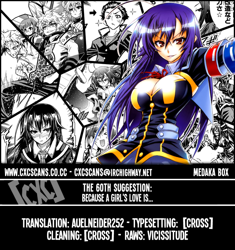 Medaka Box Chapter 60 page 1 - Chapter 60 : The 60th Suggestion - Because A Girl's Love is...