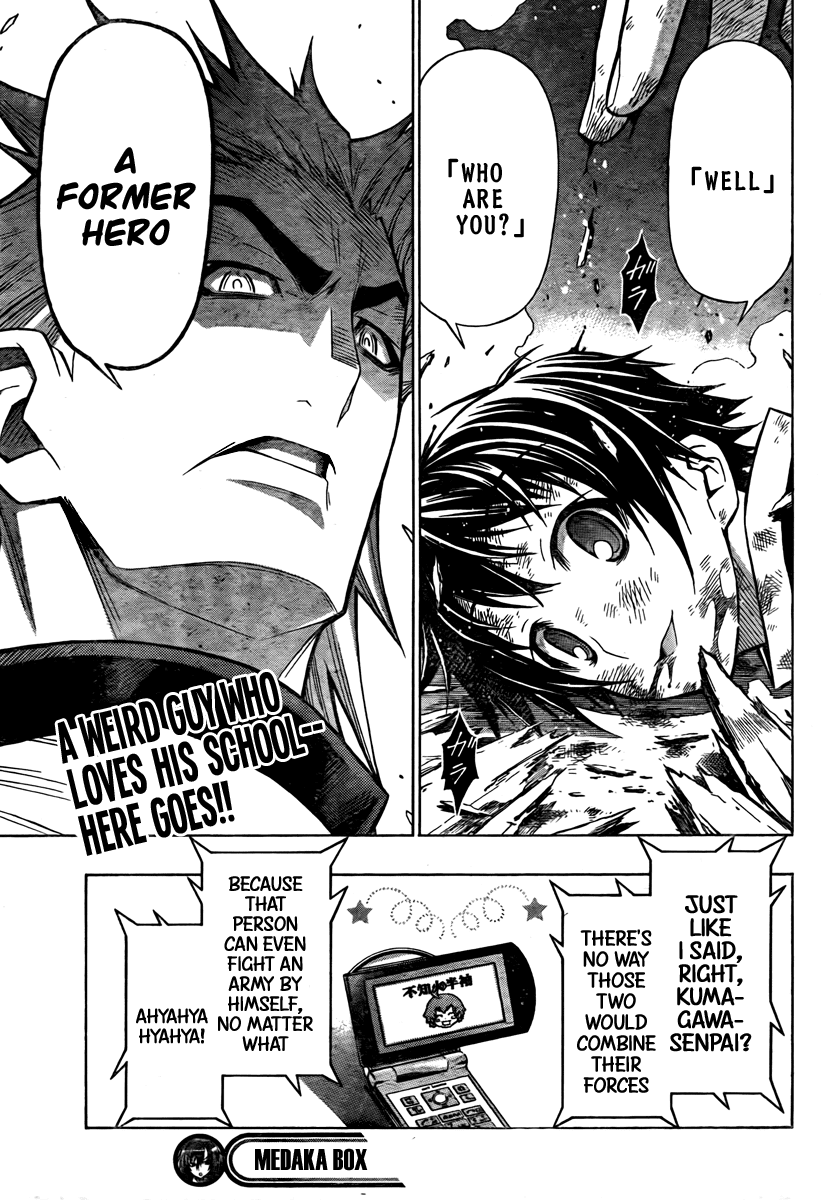 Medaka Box Chapter 62 page 19 - Chapter 62 : The 62nd Suggestion - I'm not a Hero