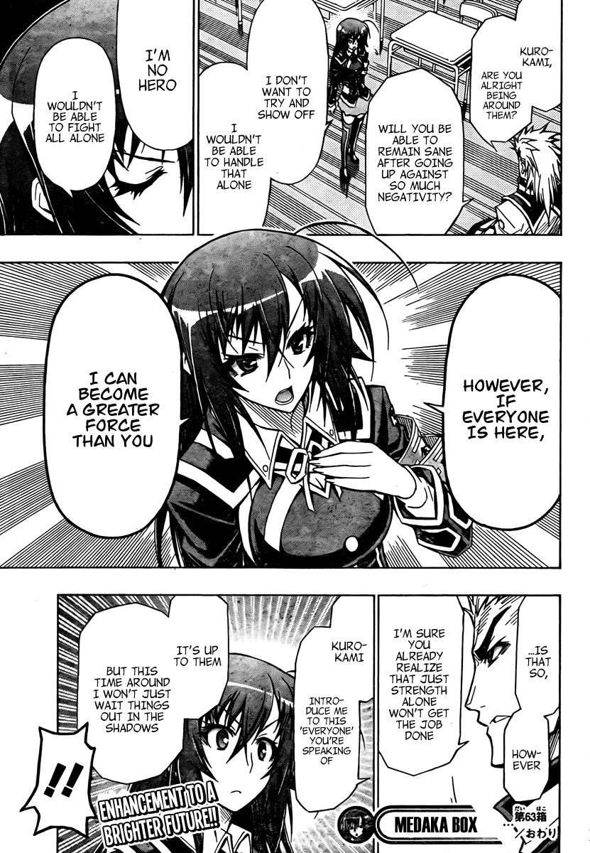 Medaka Box Chapter 63 page 20 - Chapter 63 : The 63rd Suggestion - The Minus 13's Class Motto