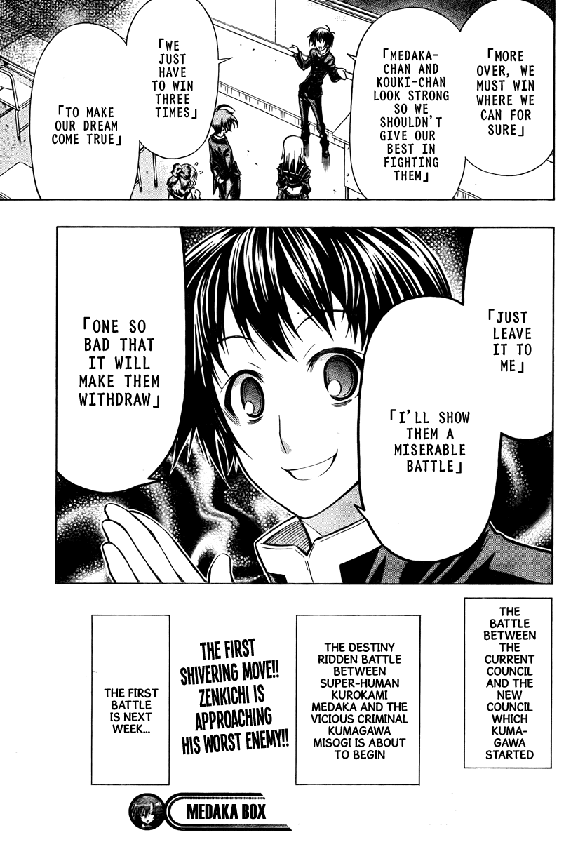 Medaka Box Chapter 66 page 20 - Chapter 66 : The 66th Suggestion - What of it?