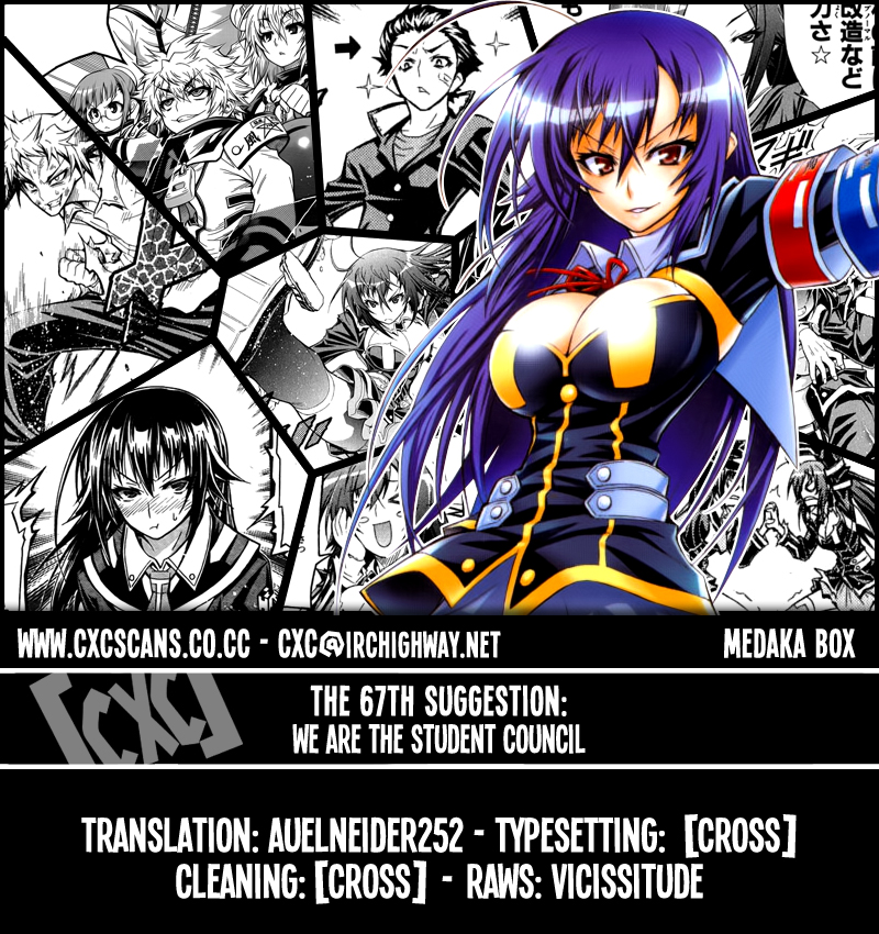 Medaka Box Chapter 67 page 1 - Chapter 67 : The 67th Suggestion - We Are The Student Council