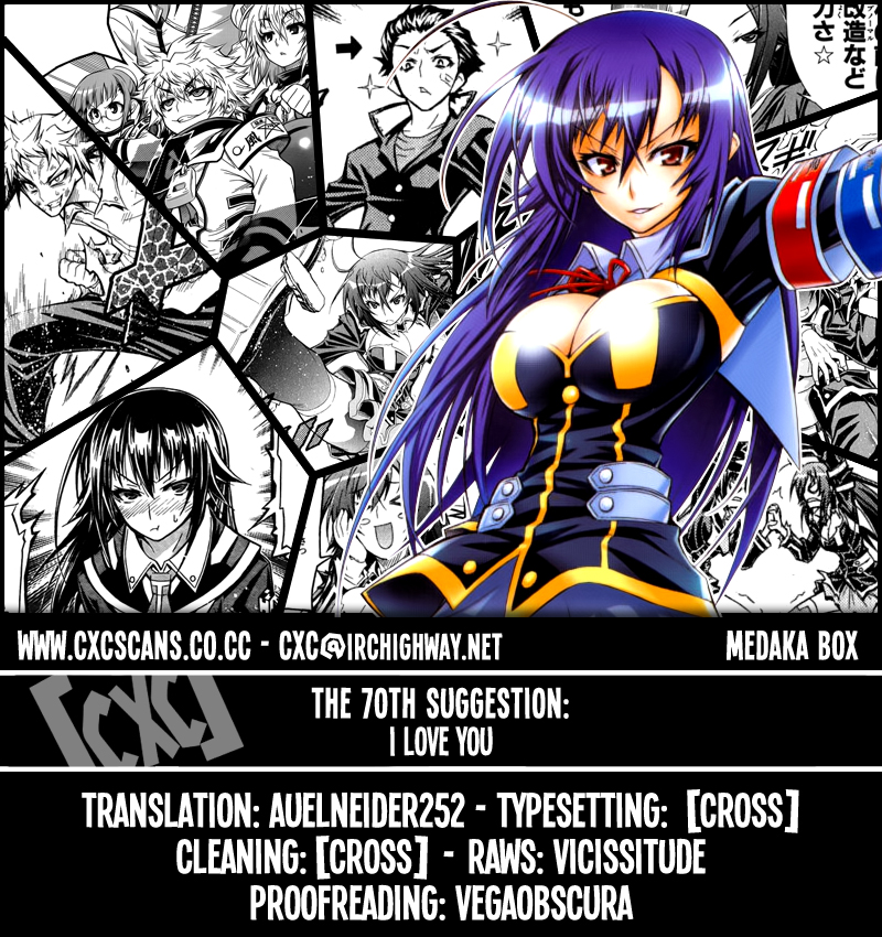 Medaka Box Chapter 70 page 1 - Chapter 70 : The 70th Suggestion - I Like It