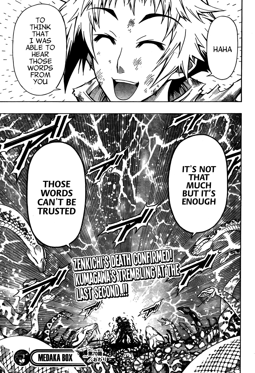 Medaka Box Chapter 70 page 23 - Chapter 70 : The 70th Suggestion - I Like It