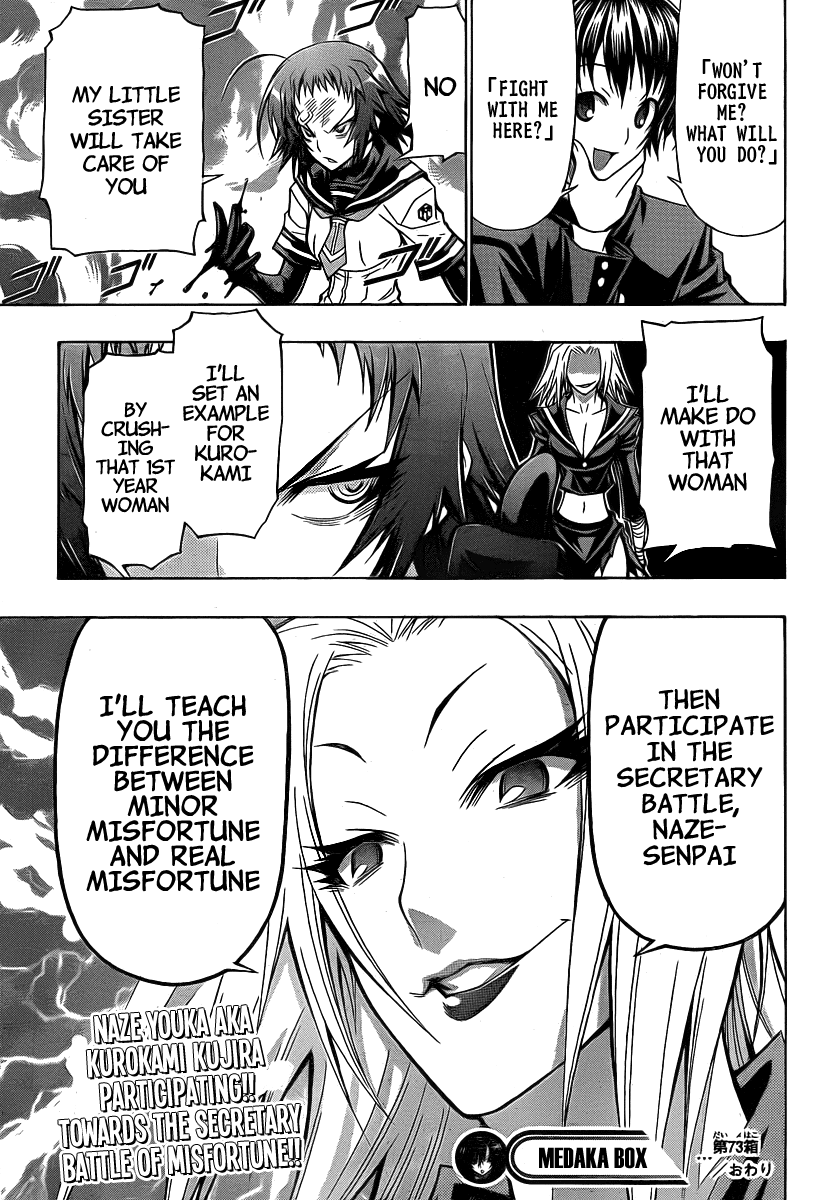 Medaka Box Chapter 73 page 20 - Chapter 73 : The 73rd Suggestion - From Now On, I Will...
