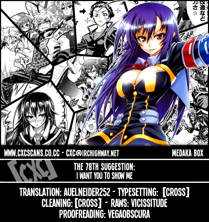 Medaka Box Chapter 78 page 1 - Chapter 78 : The 78th Suggestion - I Want You To Show Me
