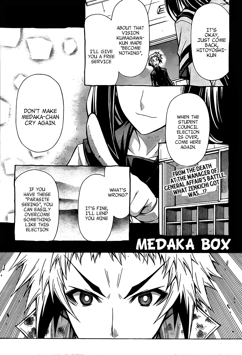 Medaka Box Chapter 81 page 2 - Chapter 81 : The 81st Suggestion - My Love Was Real