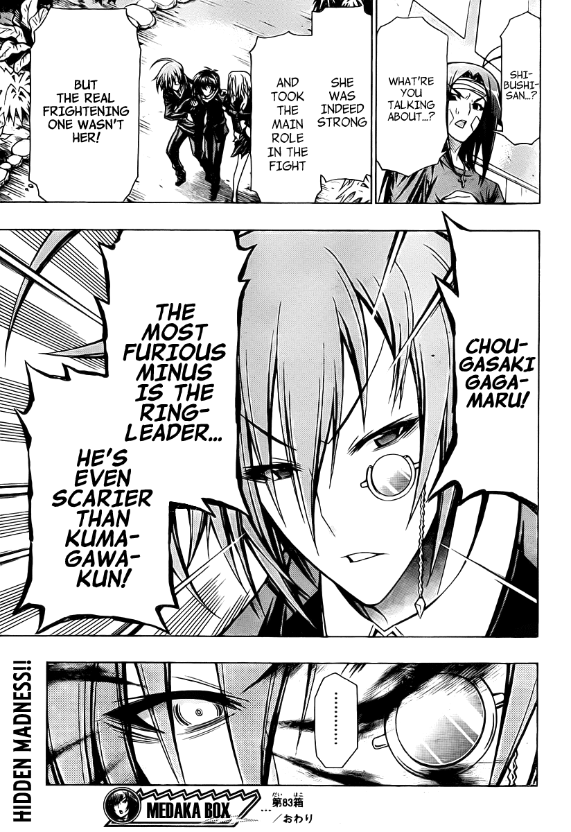 Medaka Box Chapter 83 page 22 - Chapter 83 : The 83rd Suggestion - He Loves His Comrades