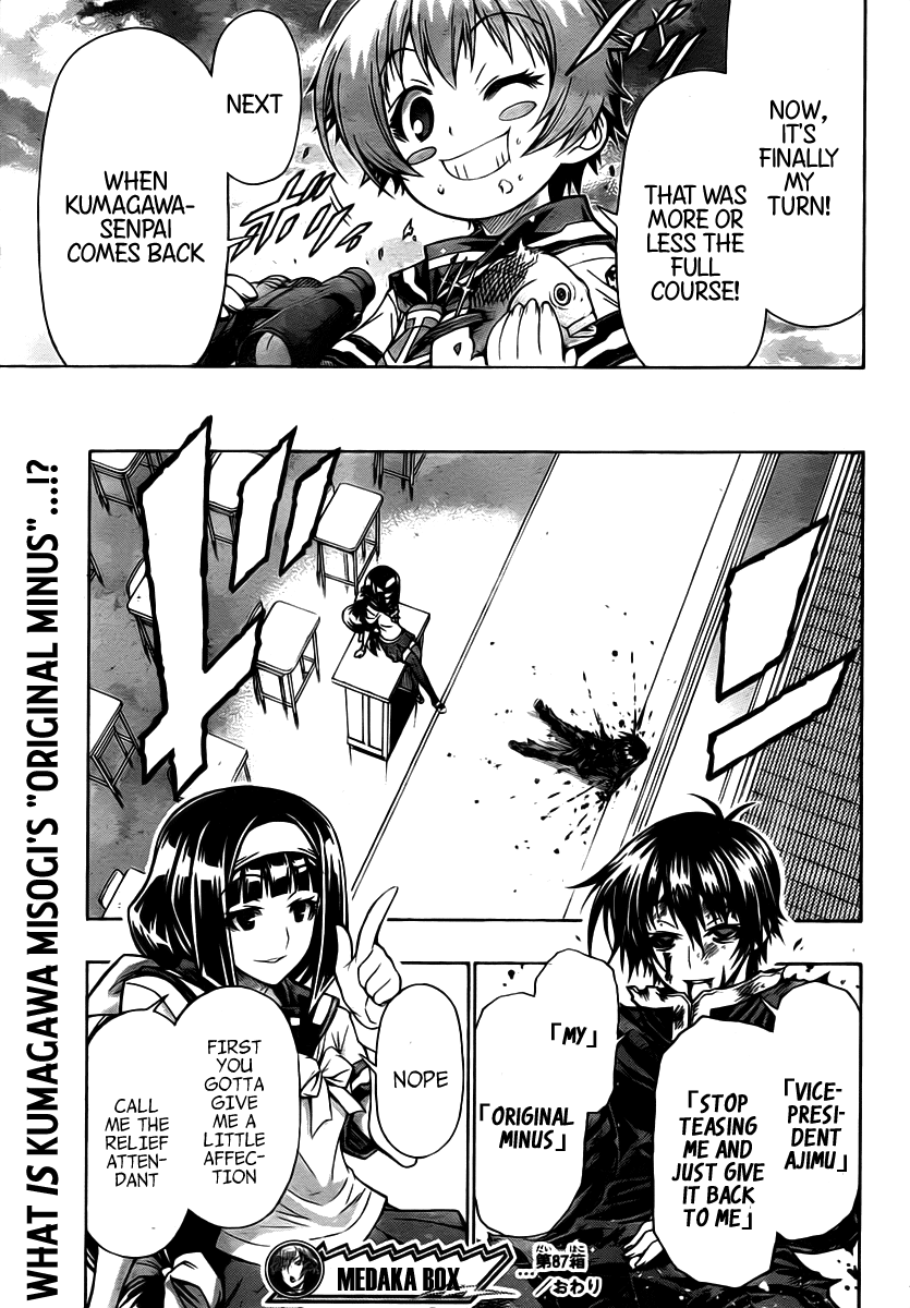 Medaka Box Chapter 87 page 20 - Chapter 87 : The 87th Suggestion - Obvious Popularity