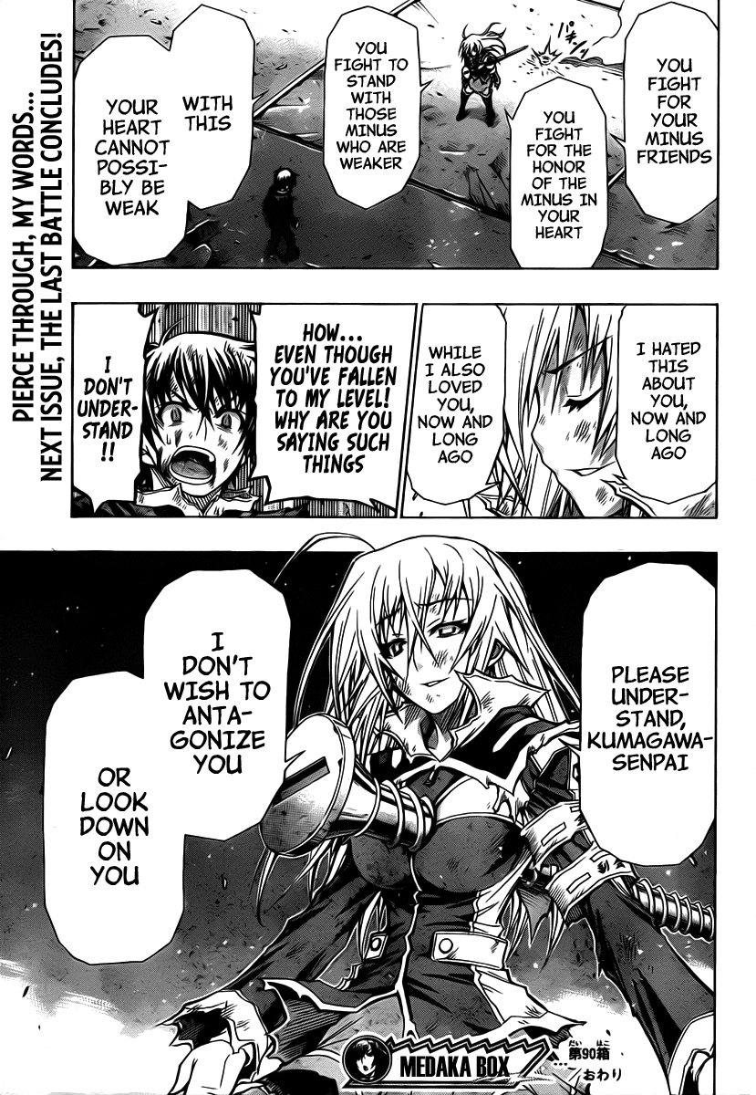 Medaka Box Chapter 90 page 19 - Chapter 90 : The 90th Suggestion - Now and Long Ago