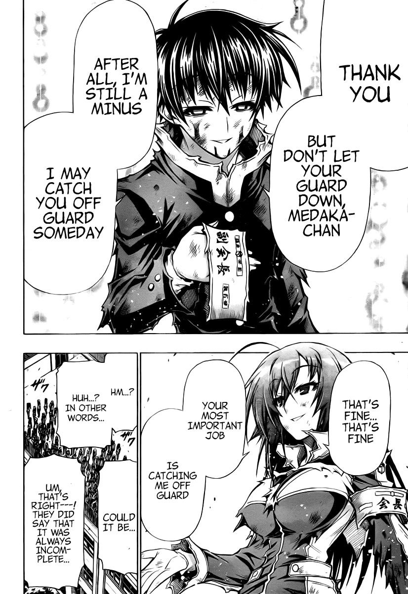 Medaka Box Chapter 92 page 14 - Chapter 92 : The 92nd Suggestion - I Was Told We'd Be Equals Someday