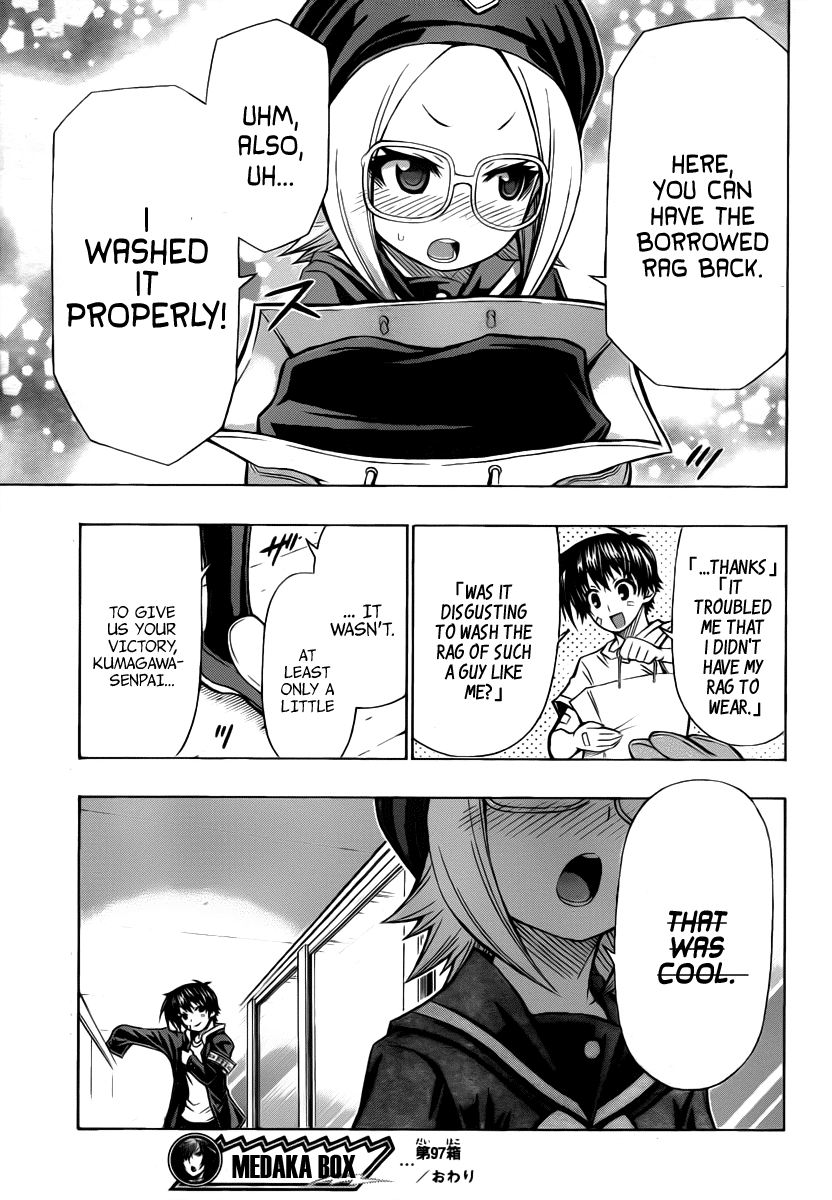 Medaka Box Chapter 97 page 19 - Chapter 97 : The 97th Suggestion - Please Don't Laugh
