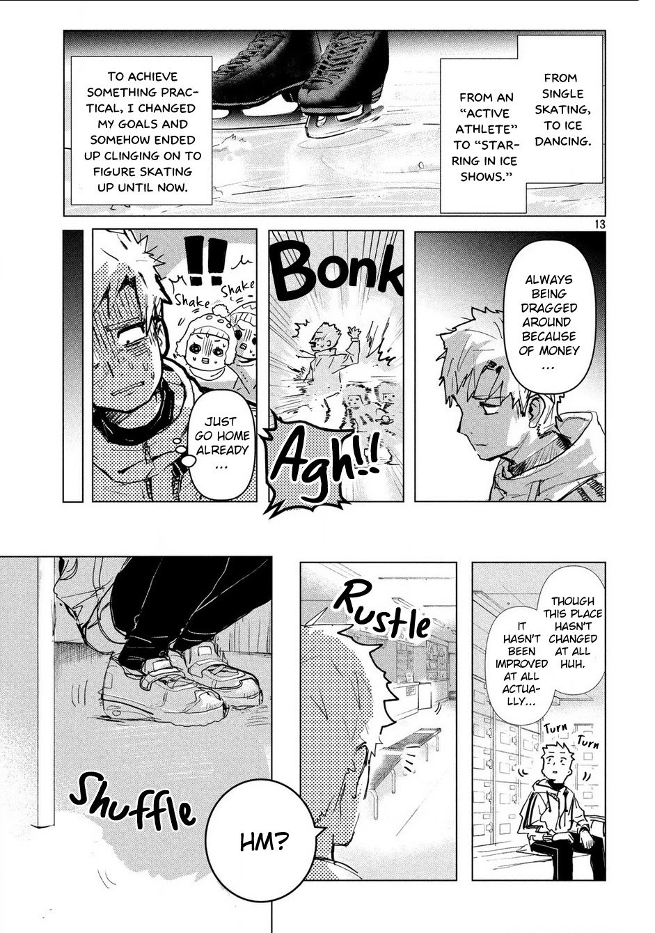 Medalist manga, chapter 1, page 13 of 70