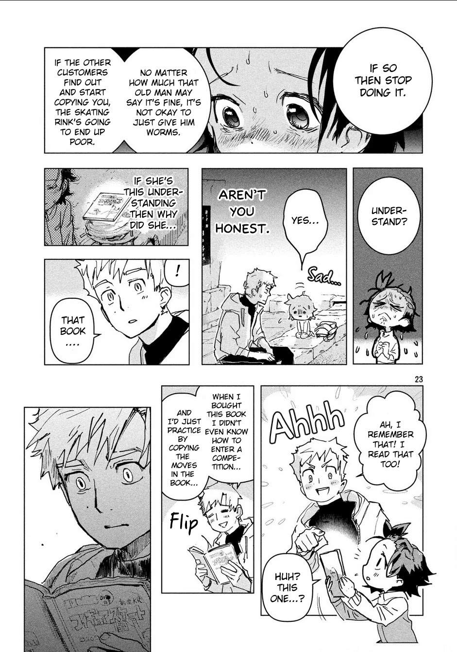 Medalist manga, chapter 1, page 23 of 70