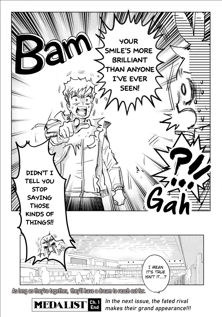 Medalist manga, chapter 1, page 69 of 70