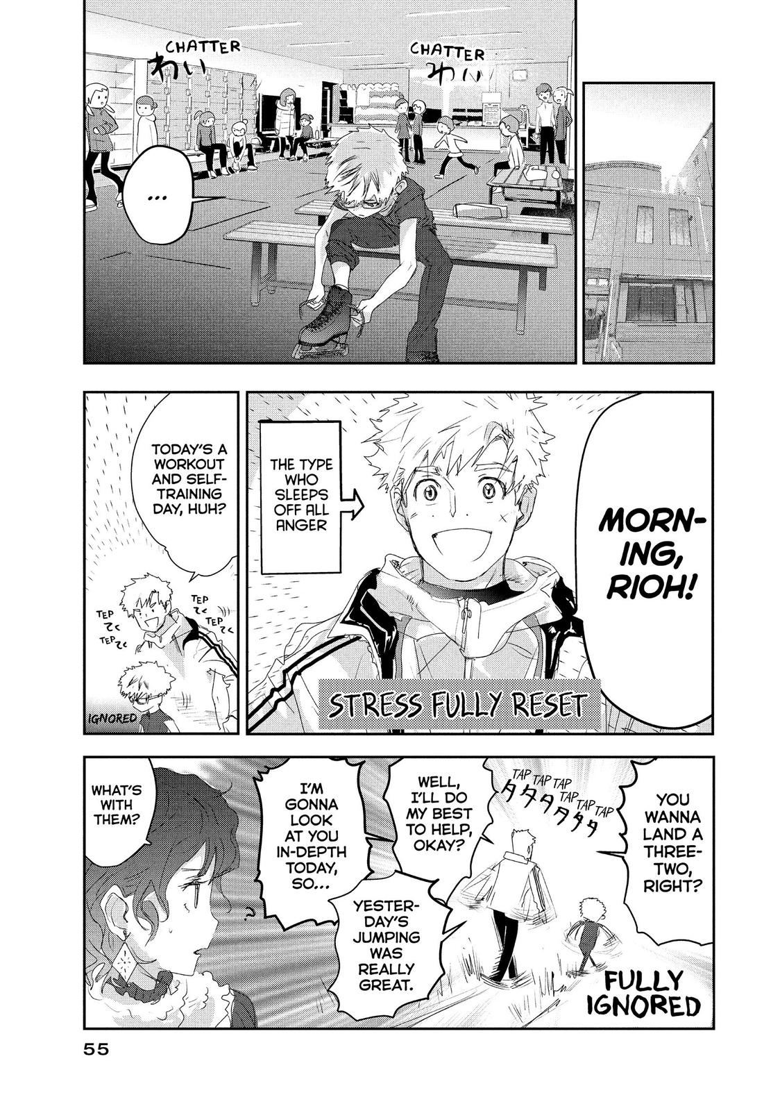 Medalist manga, chapter 12, page 55 of 61