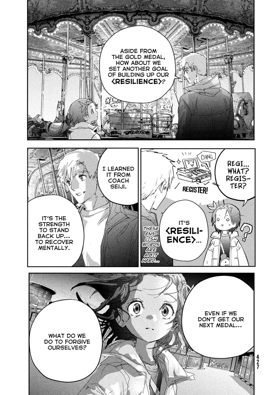 Medalist manga, chapter 53, page 41 of 60