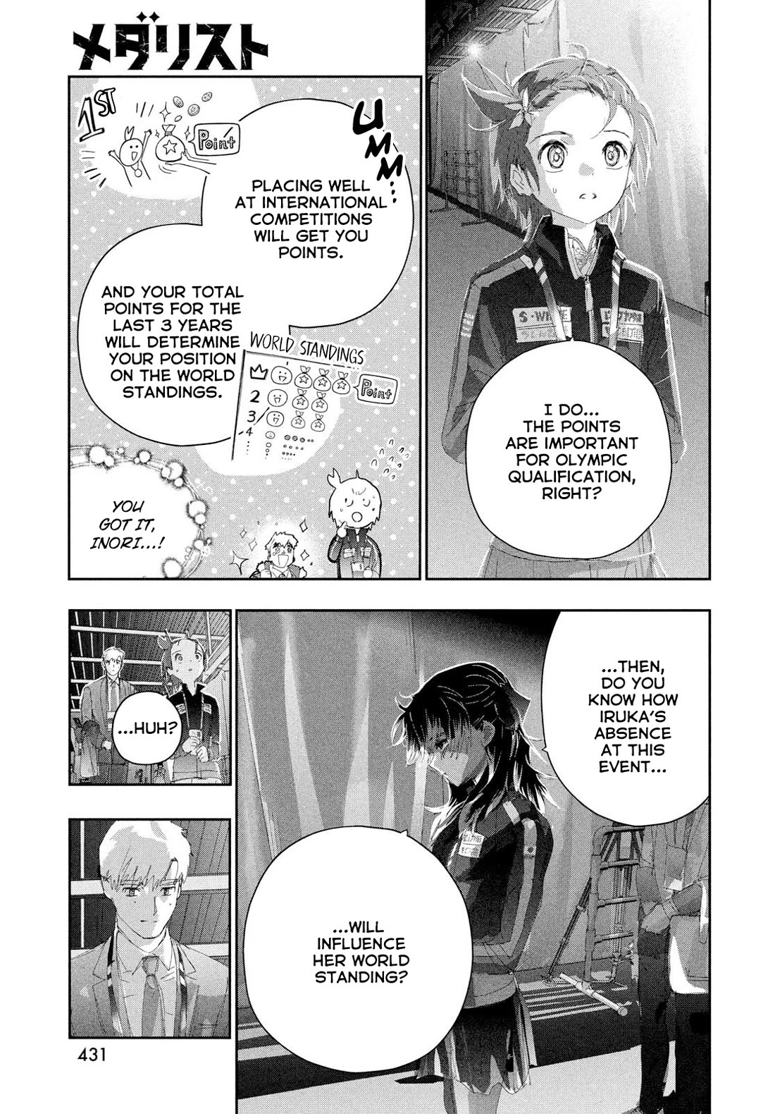 Medalist manga, chapter 58, page 15 of 42