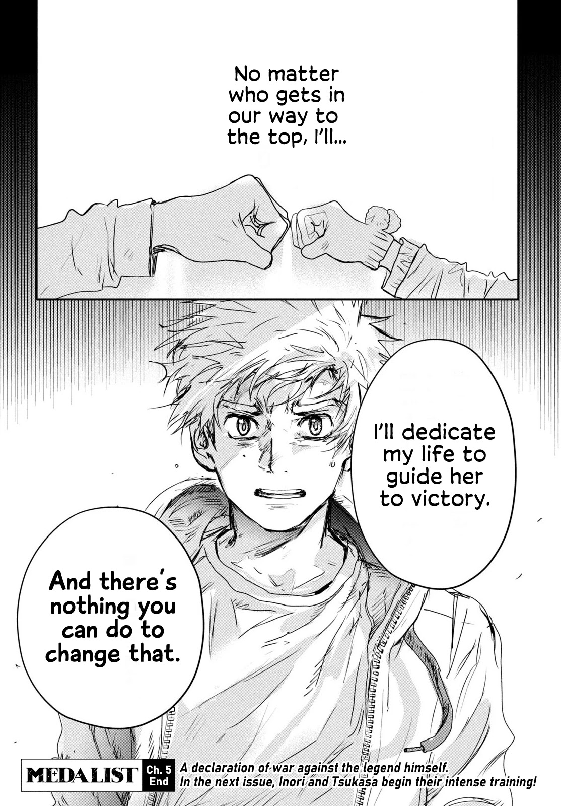 Medalist manga, chapter 6, page 33 of 34