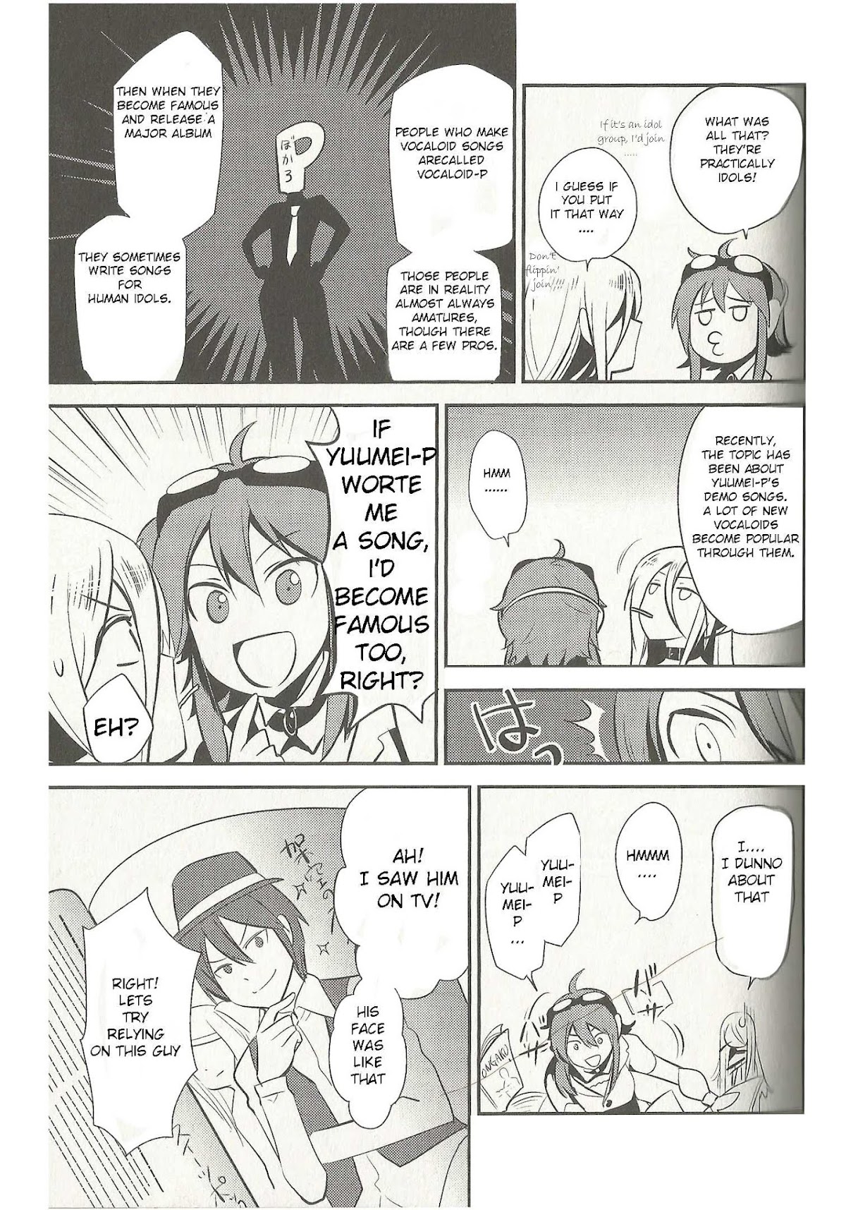 Meg Meg Singer Song Fighter Chapter 3 page 6 - Chapter 3 : Yuumei-P