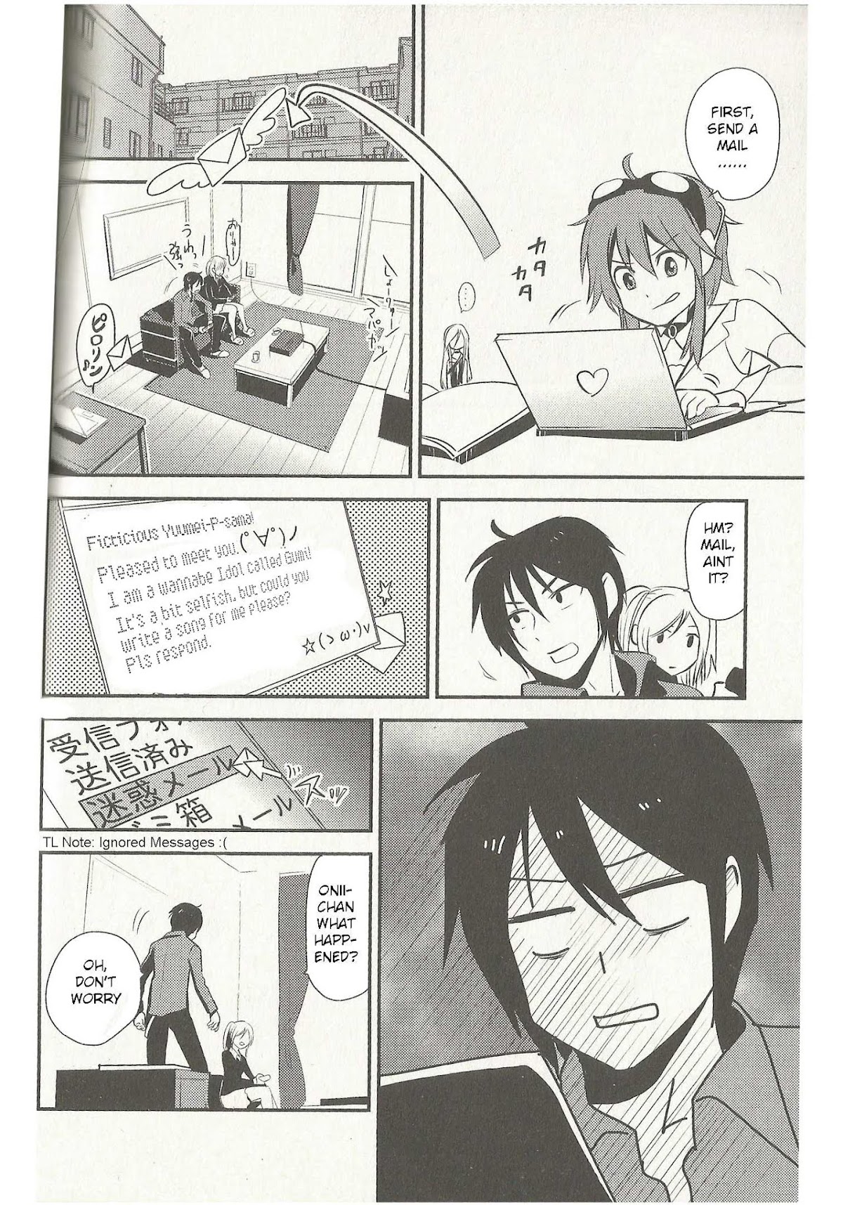 Meg Meg Singer Song Fighter Chapter 3 page 7 - Chapter 3 : Yuumei-P