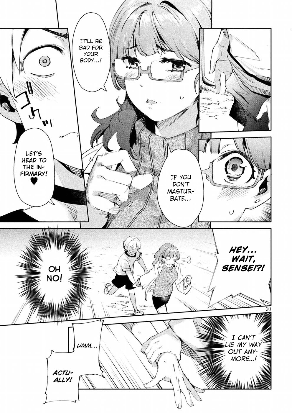 Megami no Sprinter Chapter 14 page 20 - Chapter 14: The 14th Day: Because There's a Mountain Over There