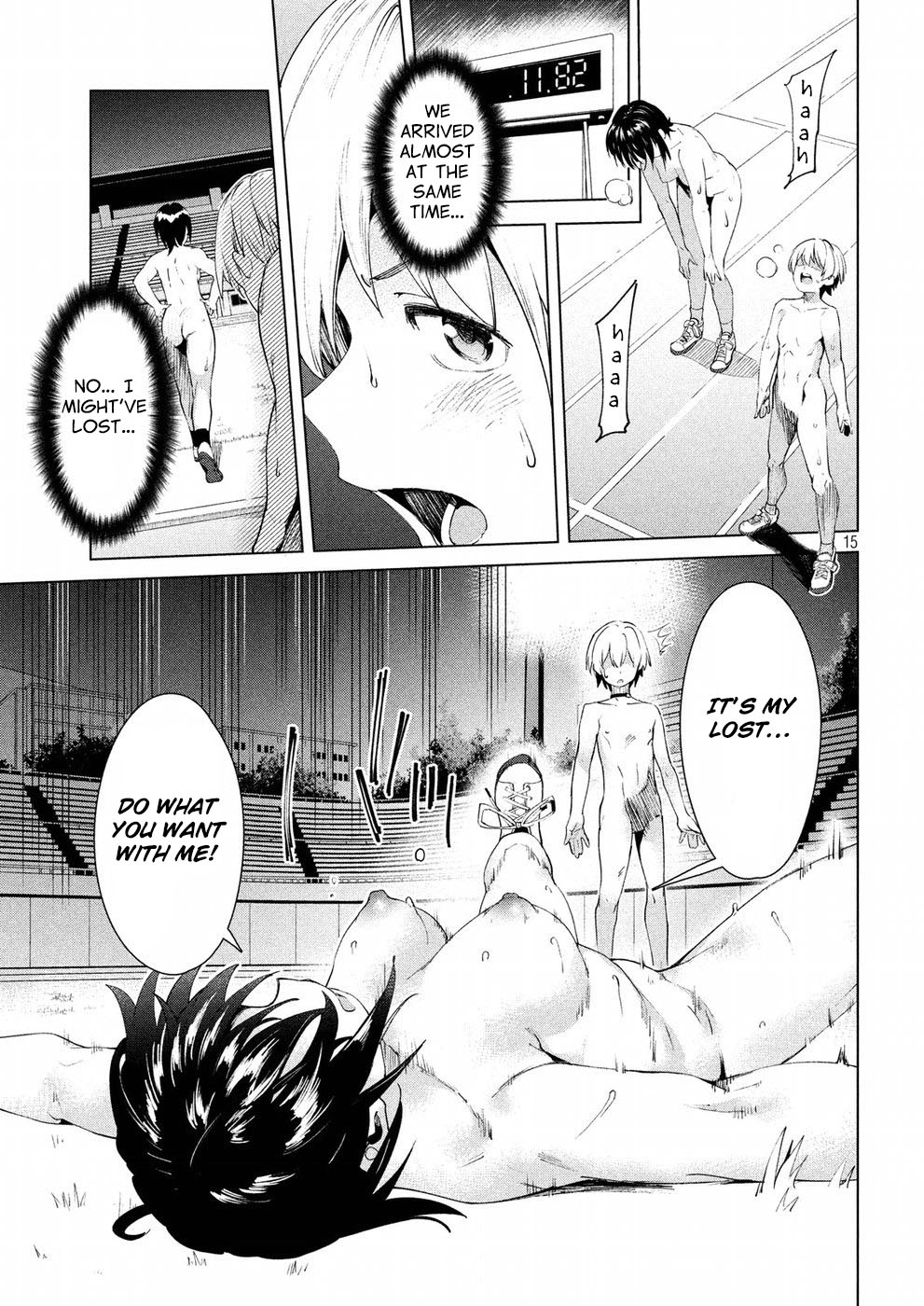 Megami no Sprinter Chapter 17 page 15 - Chapter 17: The 17th Day: A 100m Race